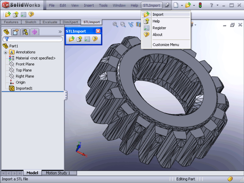 Виды в Solidworks