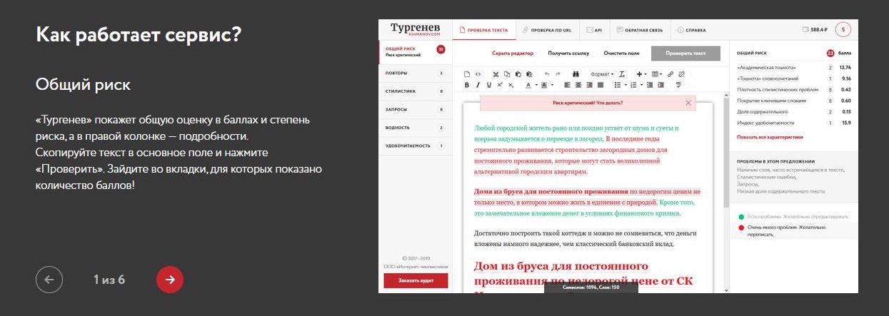 Общий механизм работы сервиса Тургенев