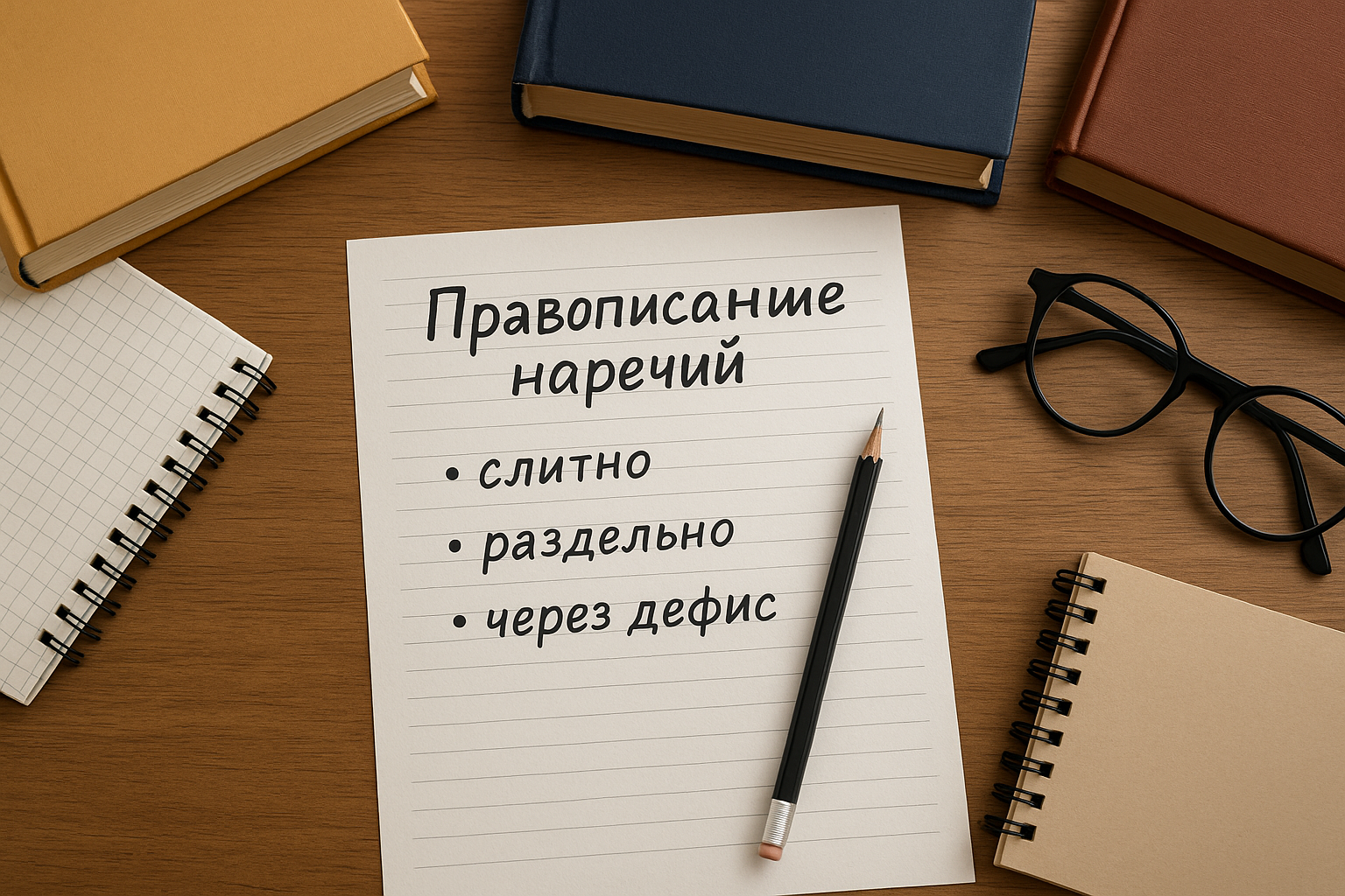 Правописание наречий в русском языке