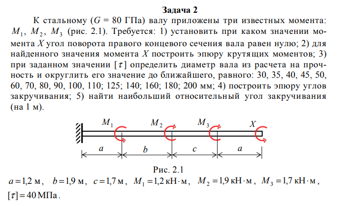 Пример задания на РГР.